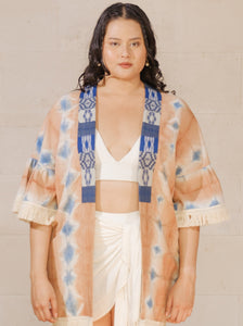 Resortwear Ruffled Kimono Outer
